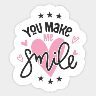 You Make Me Smile Sticker